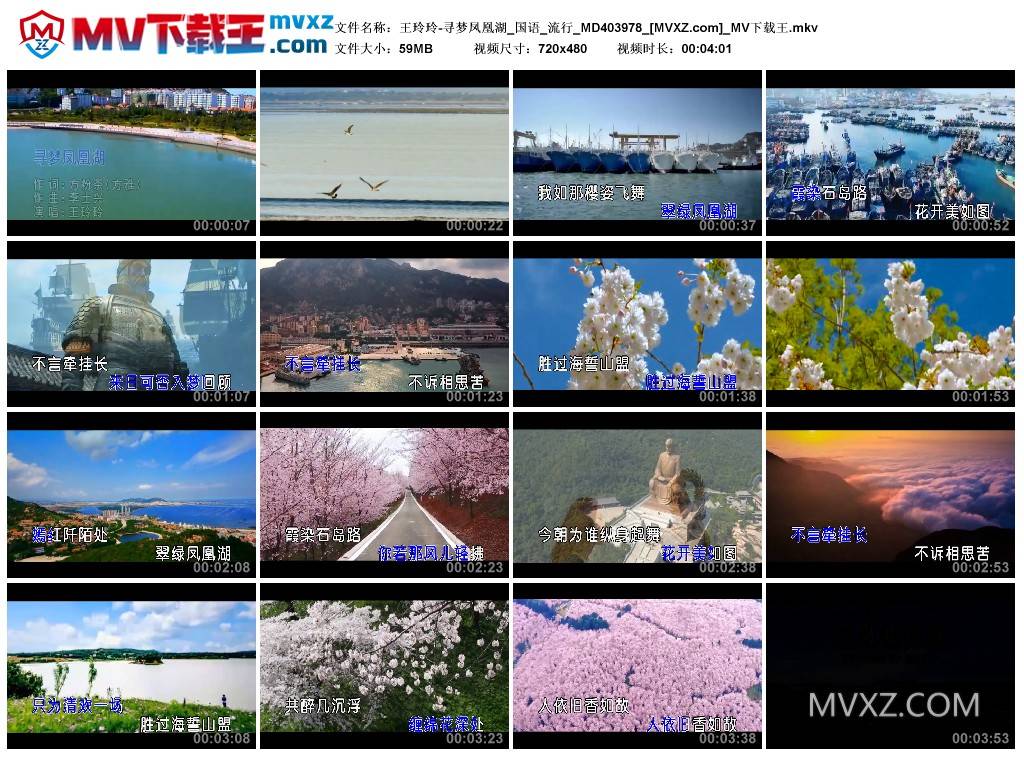 王玲玲-寻梦凤凰湖_国语_流行_MD403978